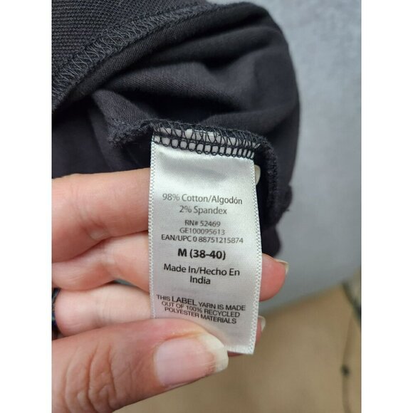 George Black Polo Shirt M (38-40) 98% Cotton 2% Spandex - Picture 3 of 4